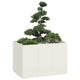 Vidaxx jardinière 120x80x80 cm acier blanc
