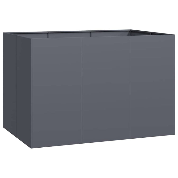 Vidaxx jardinière 120x80x80 cm acier anthracite