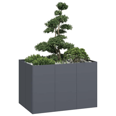 Vidaxx jardinière 120x80x80 cm acier anthracite