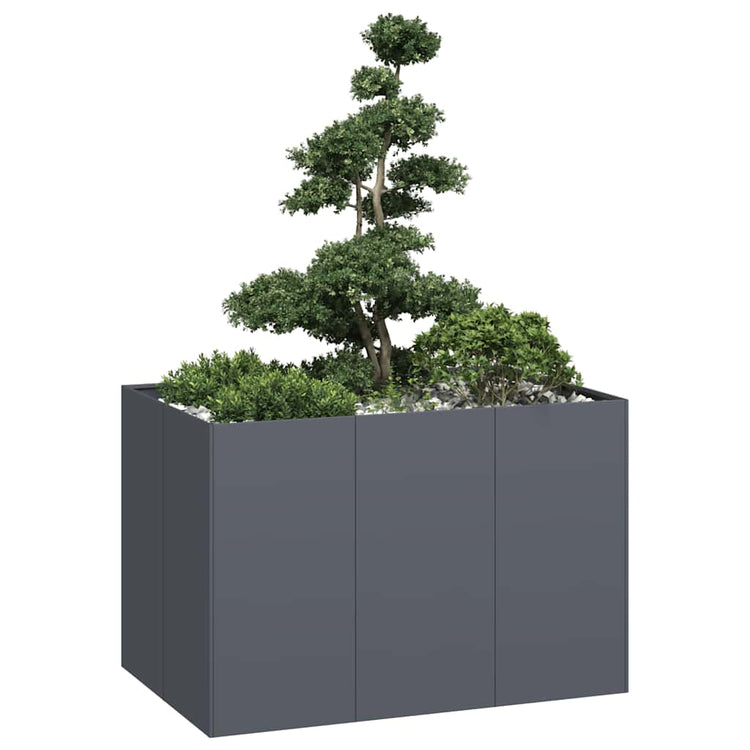 Vidaxx jardinière 120x80x80 cm acier anthracite
