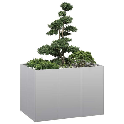 Jardinière Vidaxx 120x80x80 cm en acier galvanisé