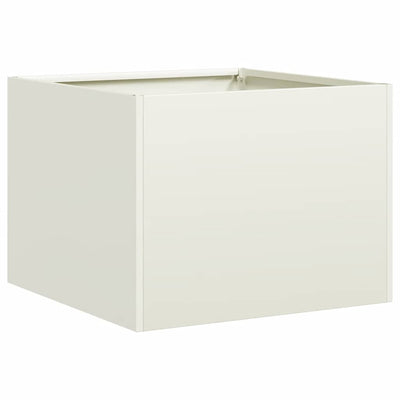 Vidaxx jardinière 40x40x30 cm acier blanc