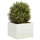 Vidaxx jardinière 40x40x30 cm acier blanc