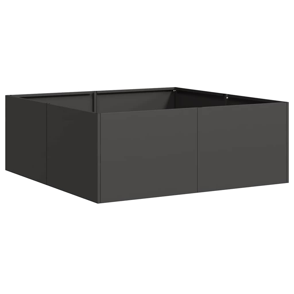 Vidaxx jardinière 80x80x30 cm acier noir