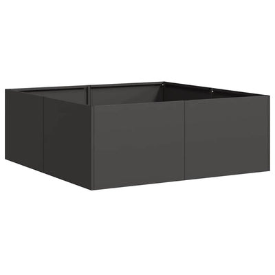 Vidaxx jardinière 80x80x30 cm acier noir
