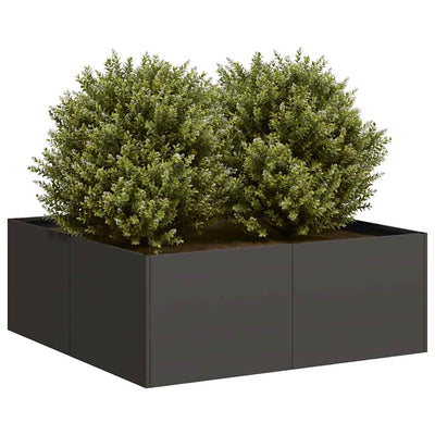 Vidaxx jardinière 80x80x30 cm acier noir