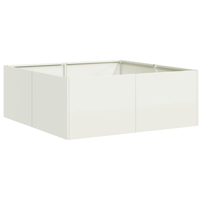 Vidaxx jardinière 80x80x30 cm acier blanc