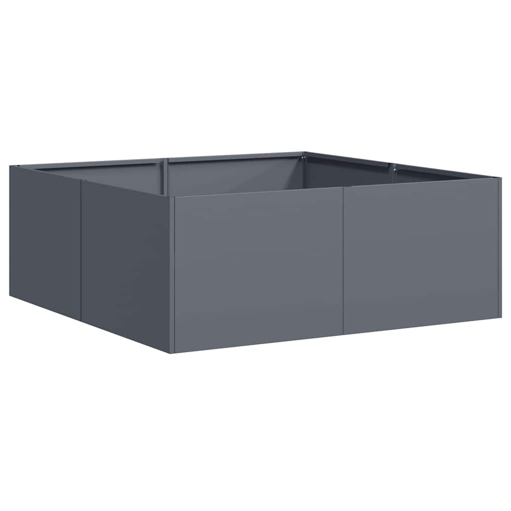 Vidaxx jardinière 80x80x30 cm acier anthracite