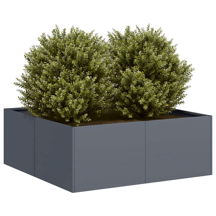 Vidaxx jardinière 80x80x30 cm acier anthracite