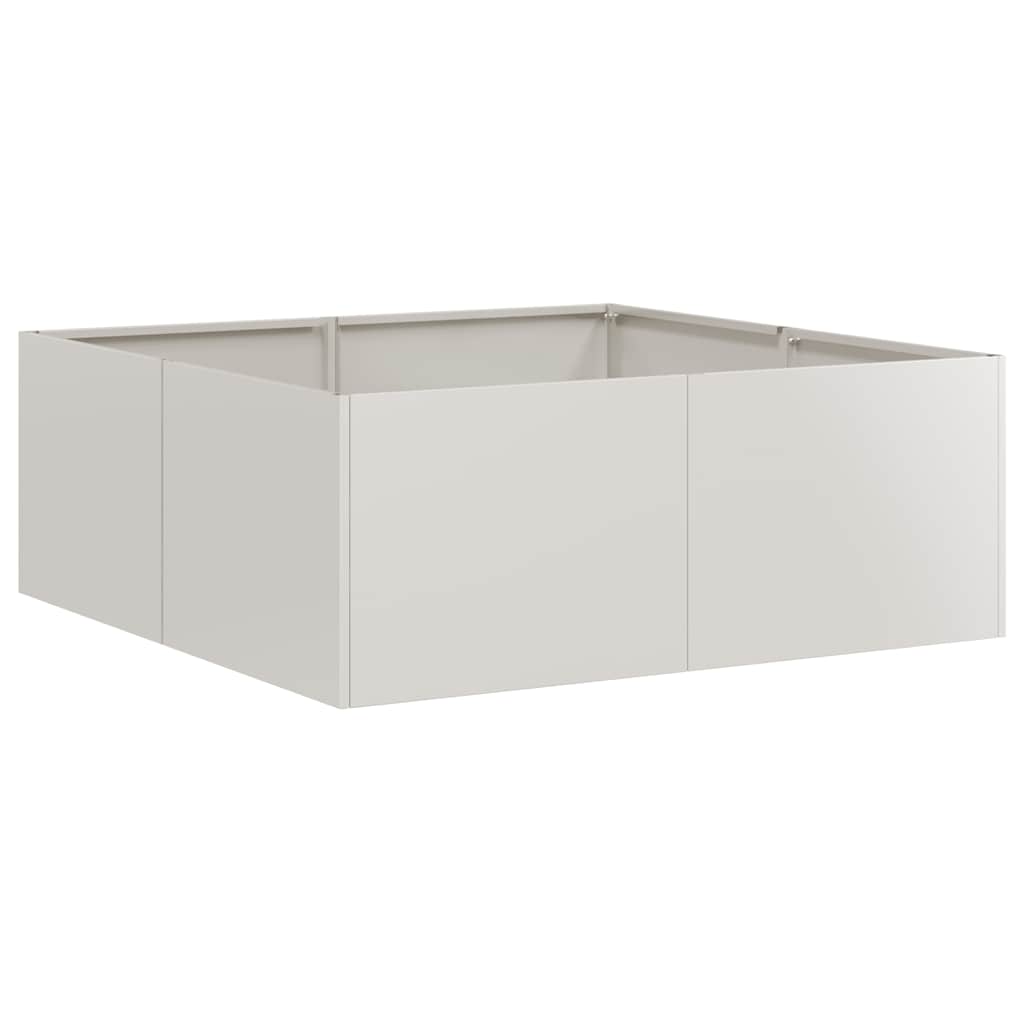 Jardinière Vidaxx 80x80x30 cm acier inoxydable