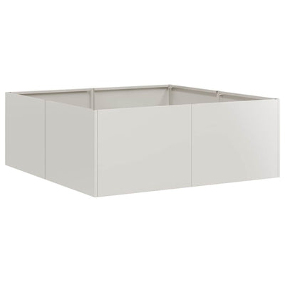 Jardinière Vidaxx 80x80x30 cm acier inoxydable