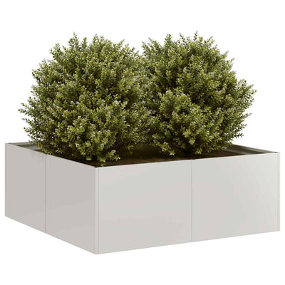 Jardinière Vidaxx 80x80x30 cm acier inoxydable