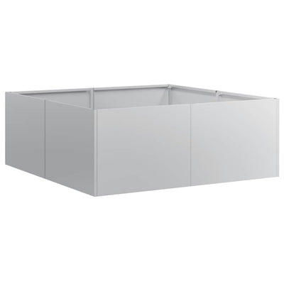 Jardinière Vidaxx 80x80x30 cm en acier galvanisé