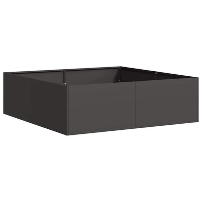 Vidaxx jardinière 100x100x30 cm acier noir