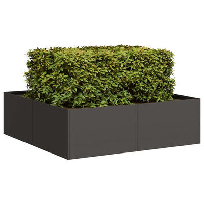 Vidaxx jardinière 100x100x30 cm acier noir