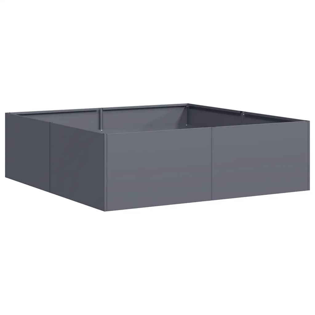 Vidaxx jardinière 100x100x30 cm acier anthracite