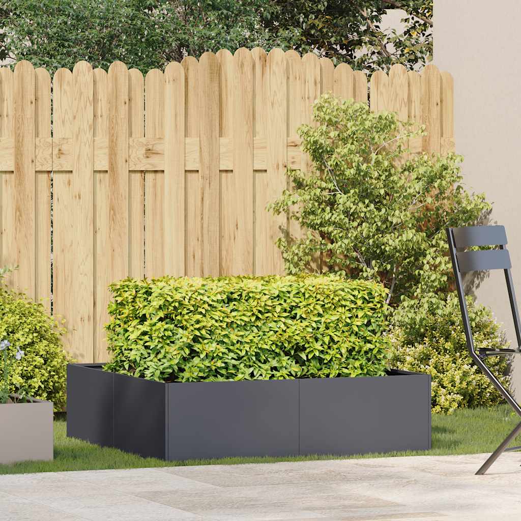 Vidaxx jardinière 100x100x30 cm acier anthracite