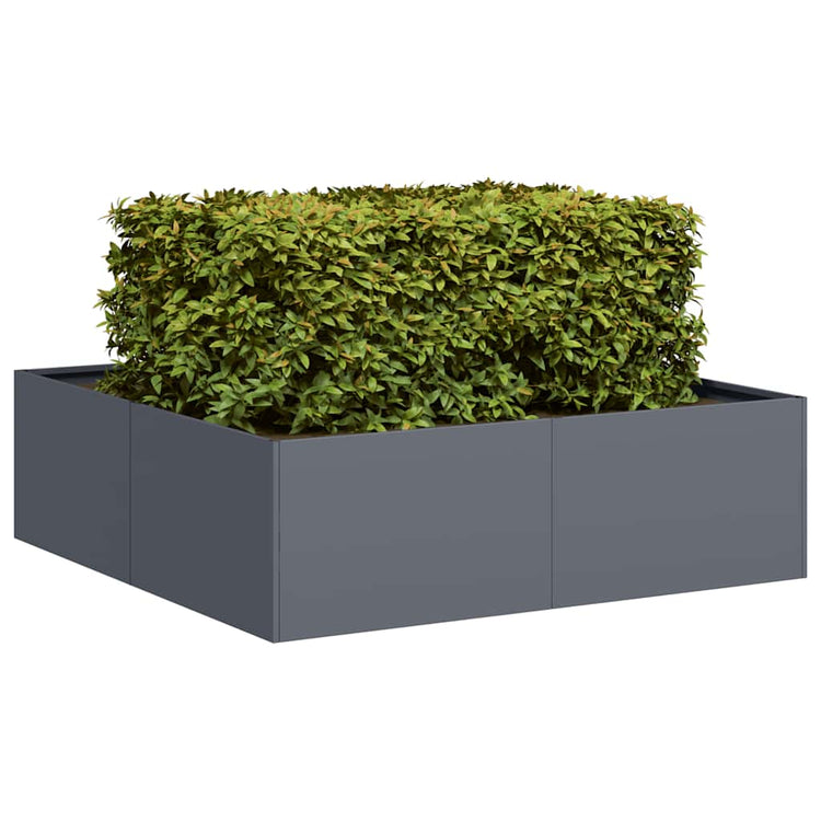 Vidaxx jardinière 100x100x30 cm acier anthracite