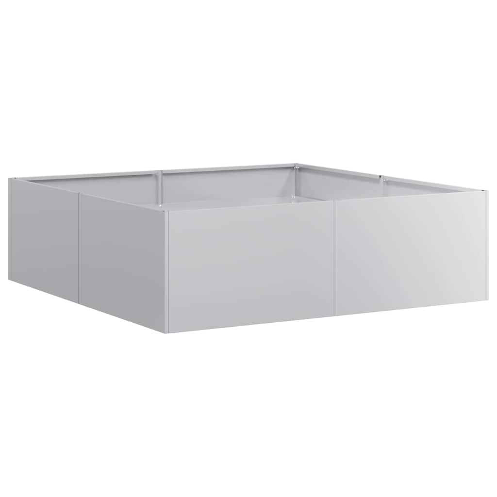 Jardinière Vidaxx 100x100x30 cm en acier galvanisé
