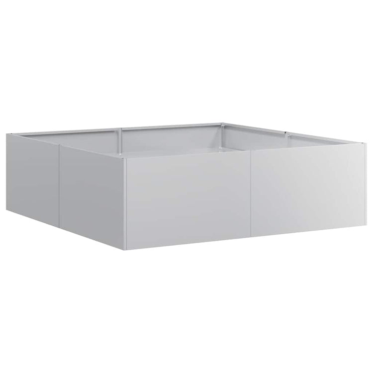 Jardinière Vidaxx 100x100x30 cm en acier galvanisé