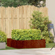Vidaxx jardinière rouillé 100x100x30 cm acier résistant aux intempéries