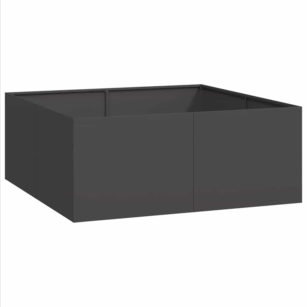 Vidaxx jardinière 100x100x40 cm acier noir