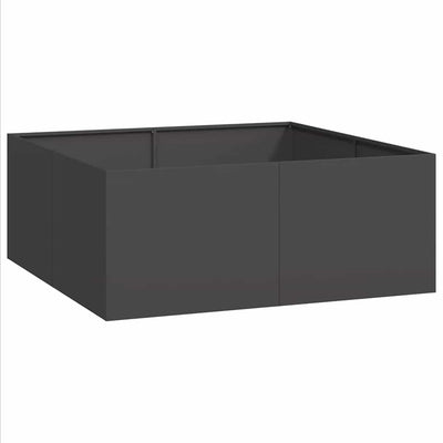 Vidaxx jardinière 100x100x40 cm acier noir