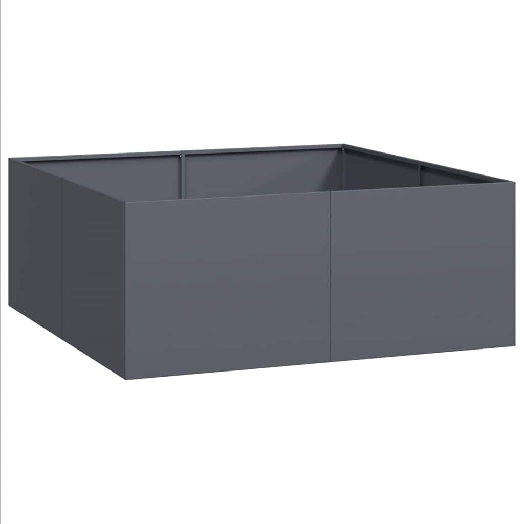Vidaxx jardinière 100x100x40 cm acier anthracite