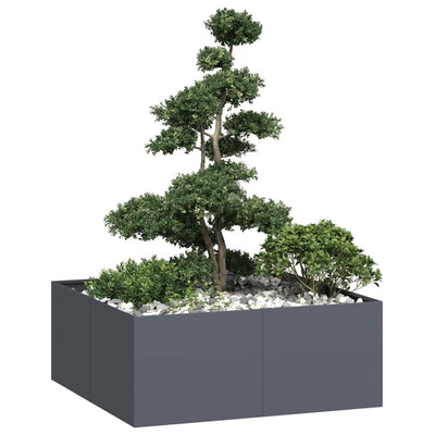 Vidaxx jardinière 100x100x40 cm acier anthracite