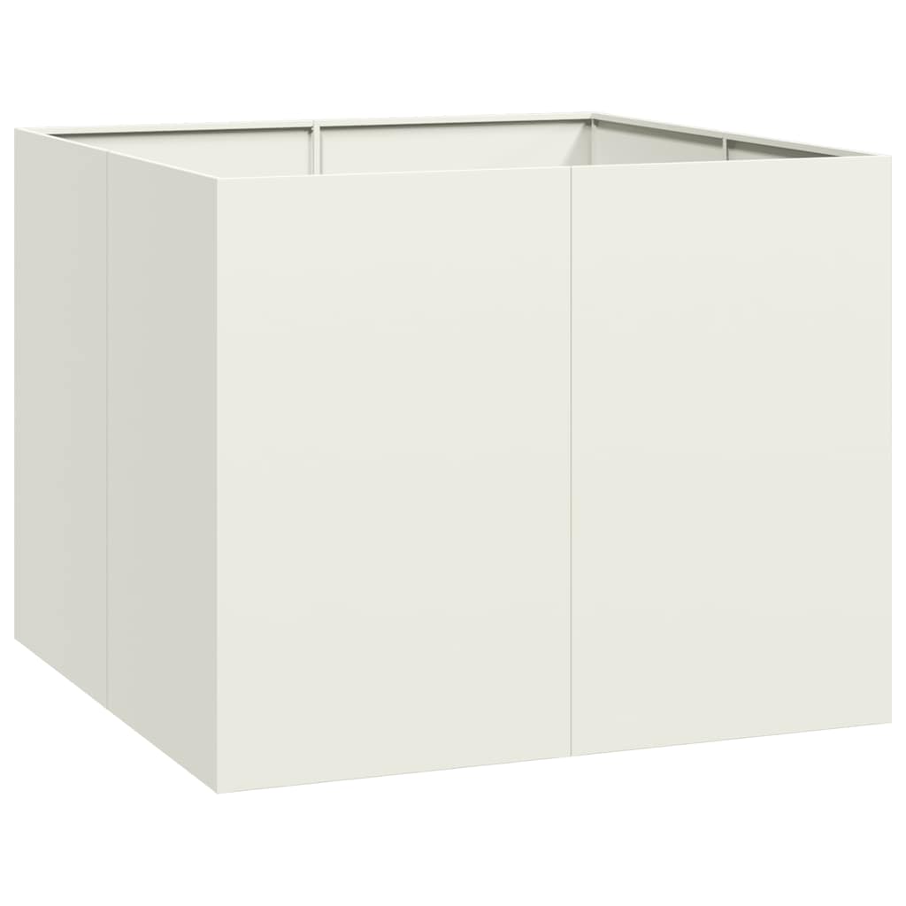 Vidaxx jardinière 100x100x80 cm acier blanc