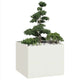 Vidaxx jardinière 100x100x80 cm acier blanc