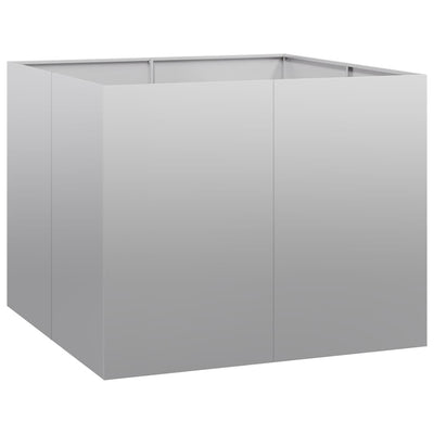 Jardinière Vidaxx 100x100x80 cm en acier galvanisé