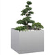 Jardinière Vidaxx 100x100x80 cm en acier galvanisé