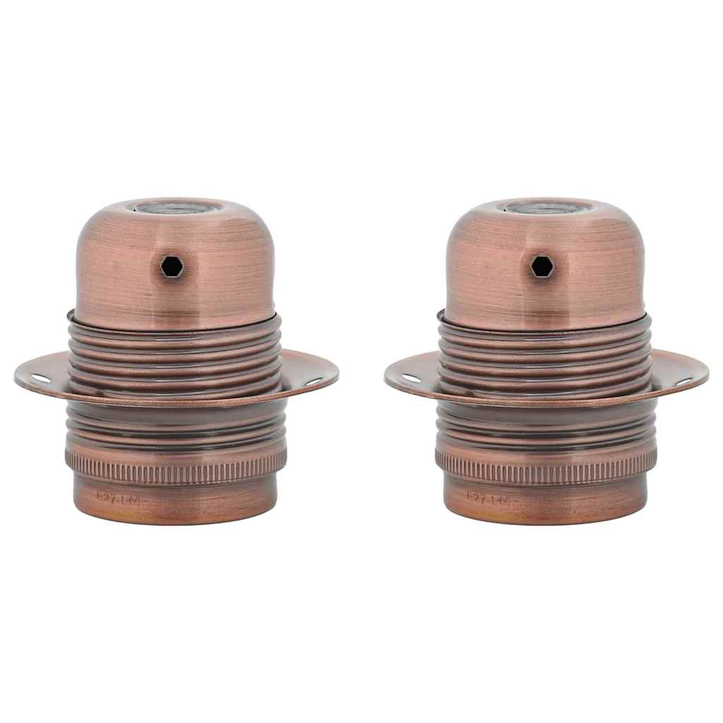 VidaXL douilles de lampe 2 pcs bronze rouge E27