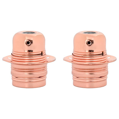 VidaXL douilles de lampe 2 pcs or rose E27