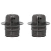 VidaXL douilles de lampe 2 pcs noir brillant E27