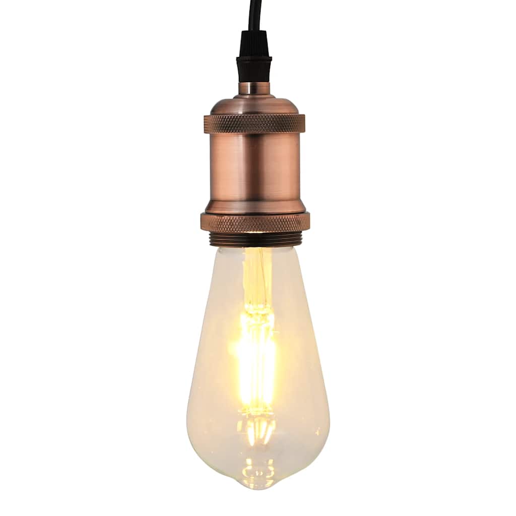 VidaXL douilles de lampe 2 pcs bronze rouge E27