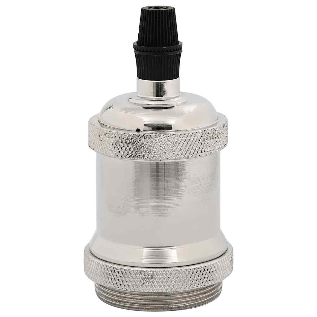 VidaXL douilles de lampe 2 pcs nickel satiné E27
