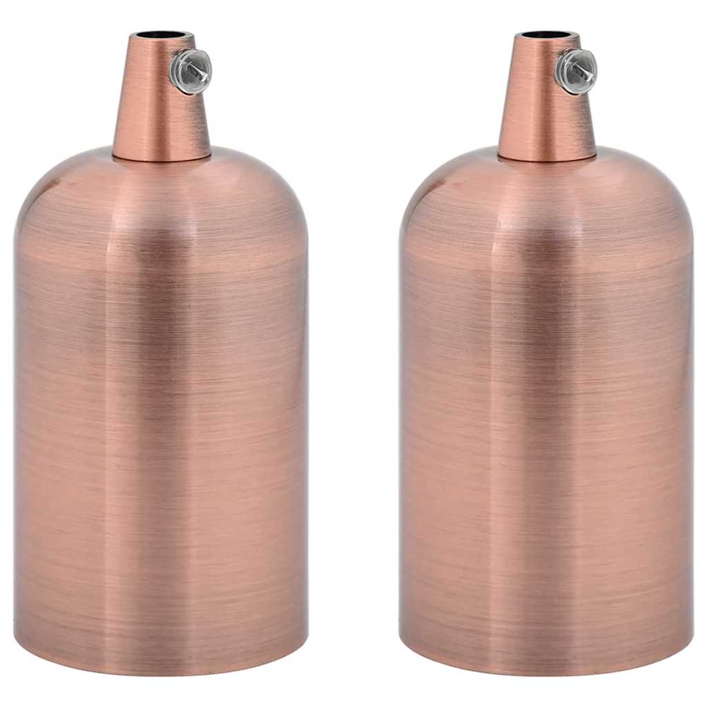 VidaXL douilles de lampe 2 pcs bronze rouge E27