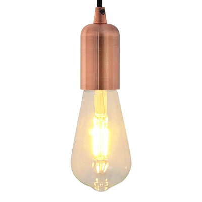 VidaXL douilles de lampe 2 pcs bronze rouge E27