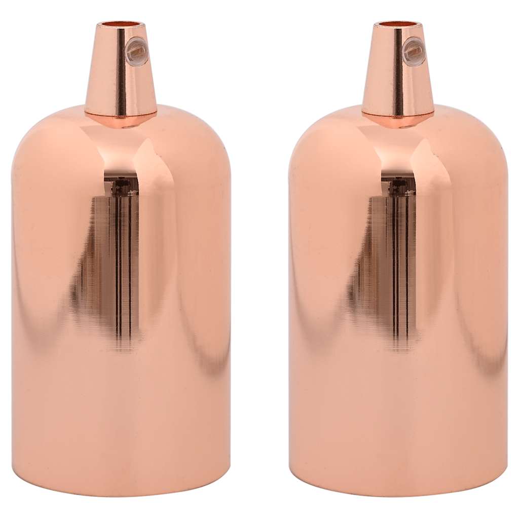 VidaXL douilles de lampe 2 pcs or rose E27
