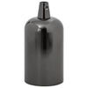 VidaXL douilles de lampe 2 pcs noir brillant E27