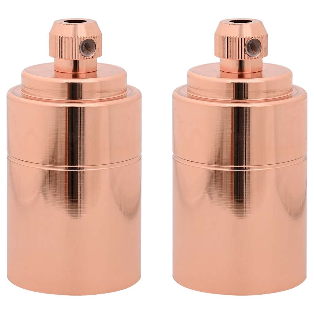 VidaXL douilles de lampe 2 pcs or rose E27