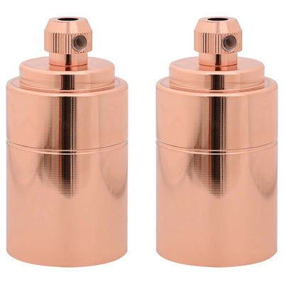 VidaXL douilles de lampe 2 pcs or rose E27