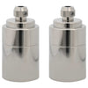 VidaXL douilles de lampe 2 pcs nickel satiné E27