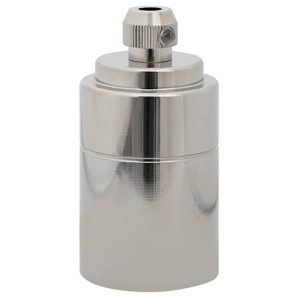 VidaXL douilles de lampe 2 pcs nickel satiné E27