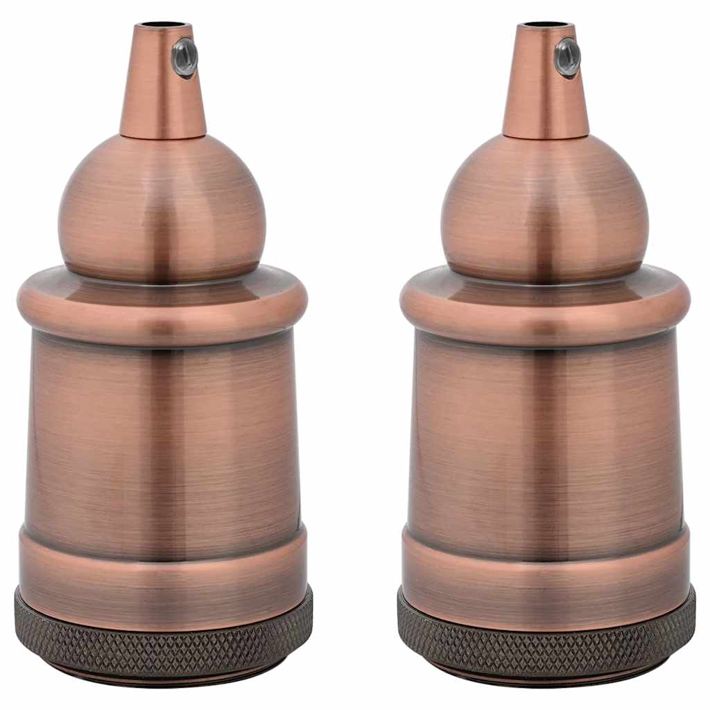 VidaXL douilles de lampe 2 pcs bronze rouge E27