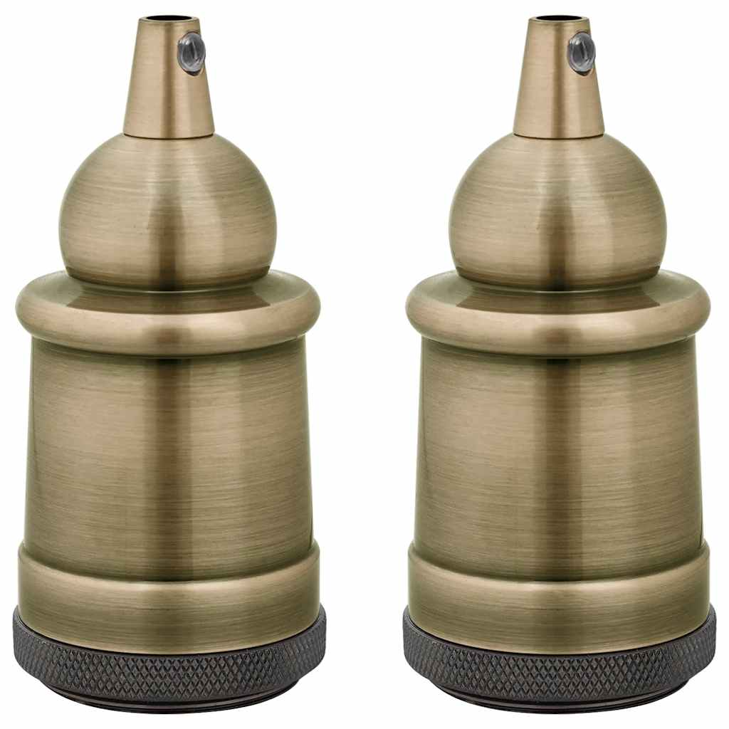 VidaXL douilles de lampe 2 pcs bronze E27