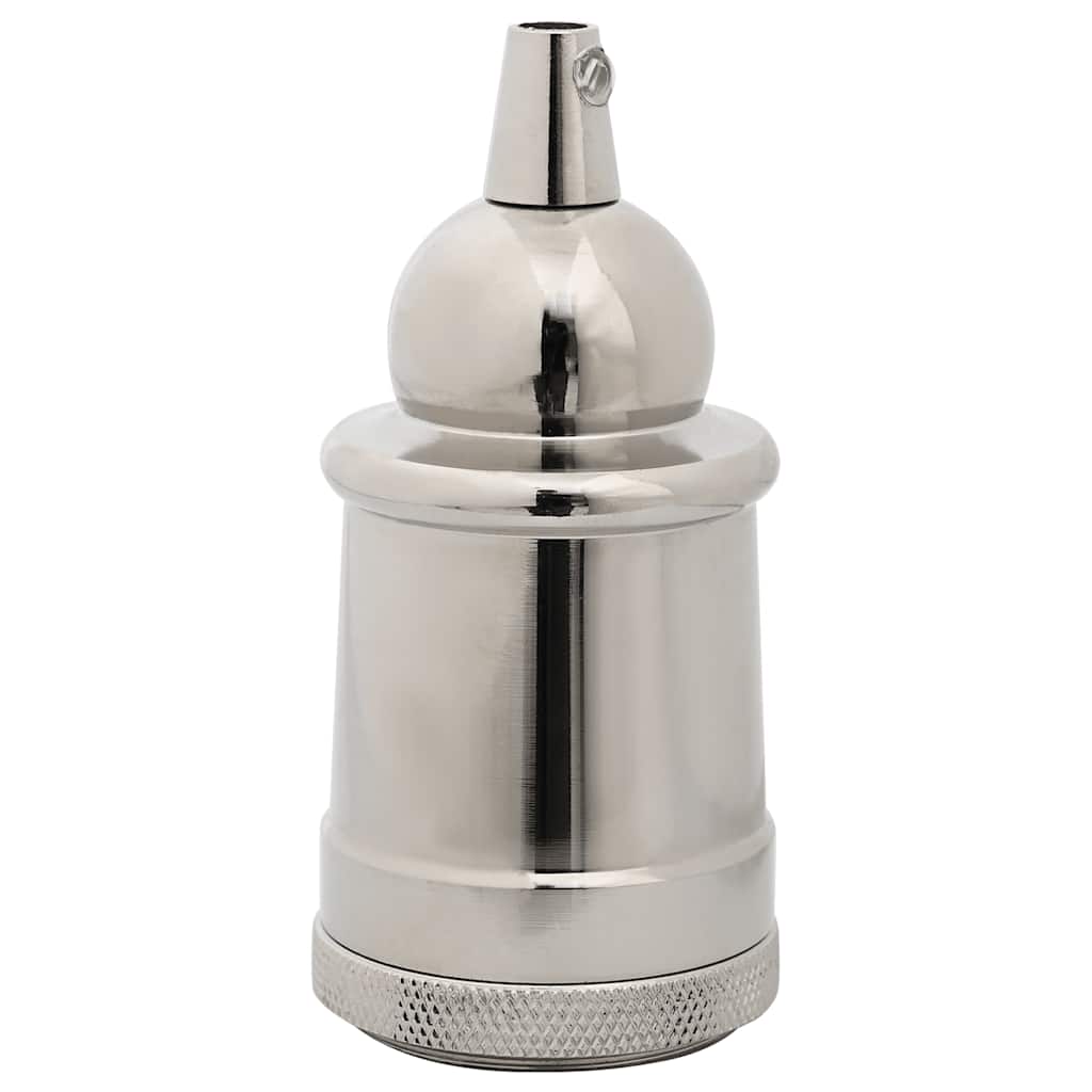 VidaXL douilles de lampe 2 pcs nickel satiné E27