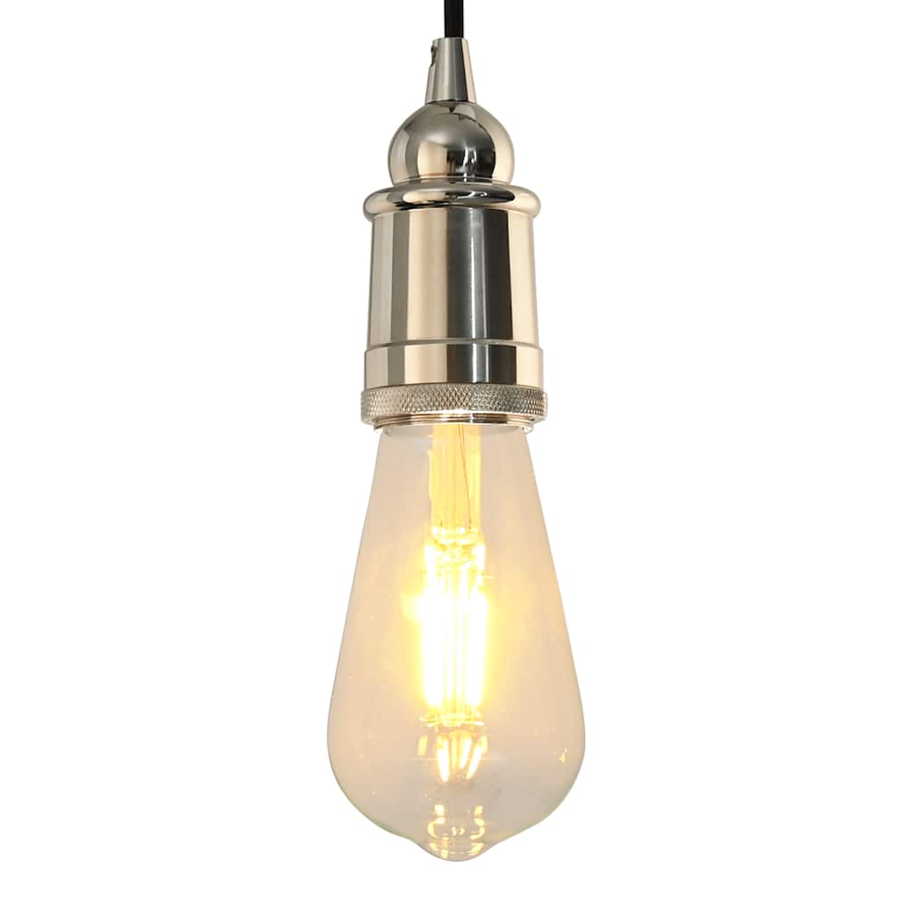 VidaXL douilles de lampe 2 pcs nickel satiné E27
